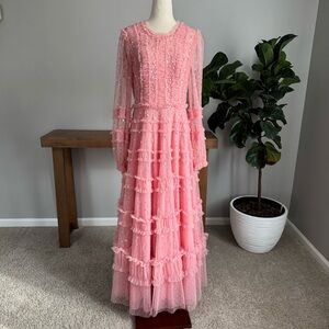 NWT VIOLET SHIMMER ANKLE GOWN SIZE 6